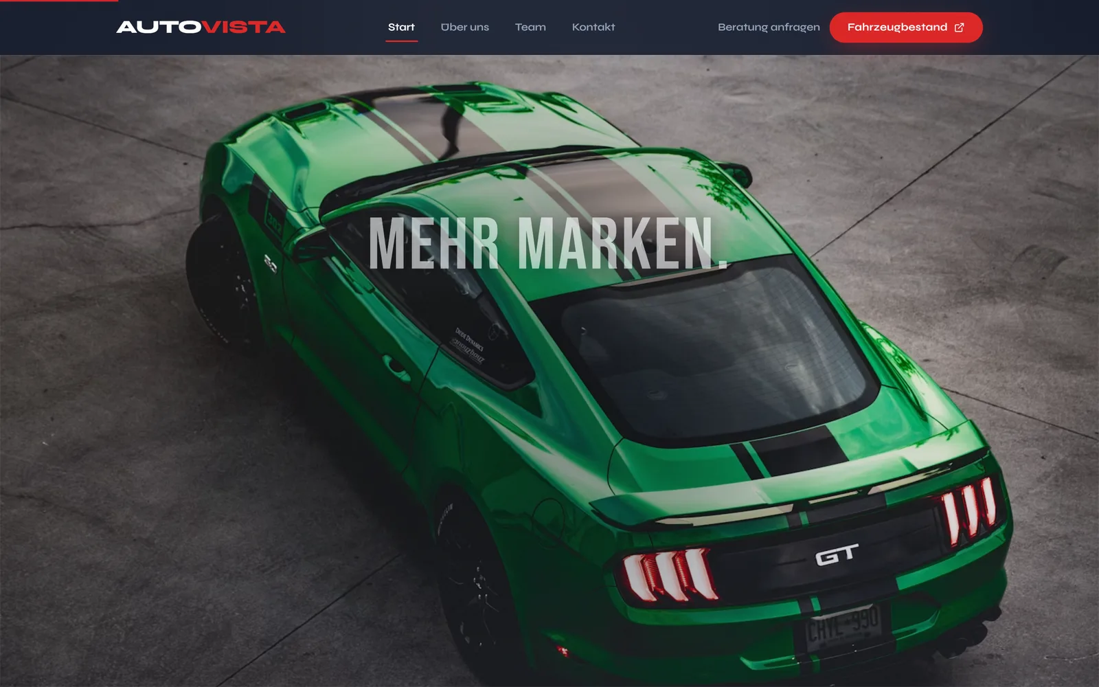 AutoVista — Website-Vorschau
