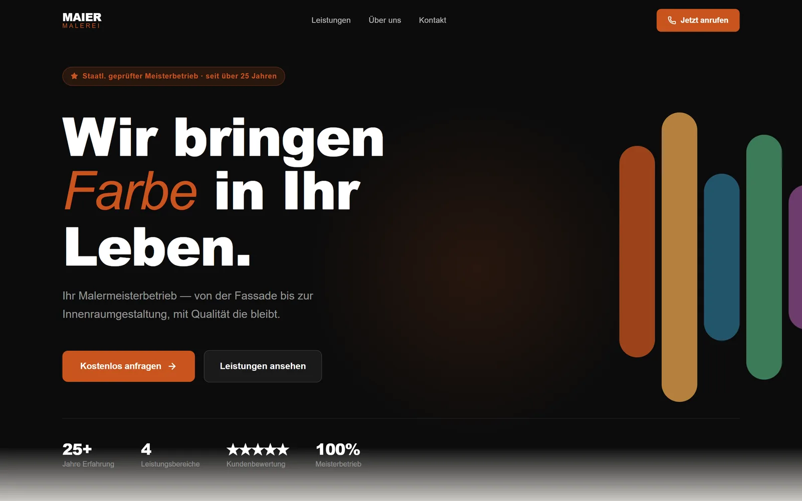 MAIER Malerei — Website-Vorschau